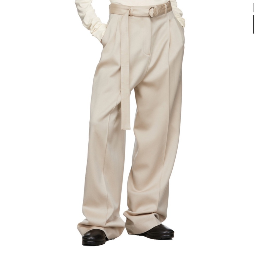 PETER DO SIGNATURE BELTED TAILORED PANT